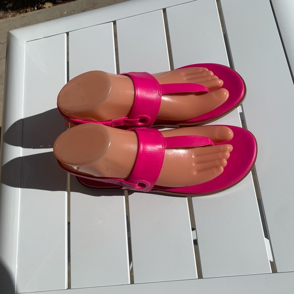 New Cole Hann Grandseries hot pink leather sandals size 6B - Picture 3 of 16